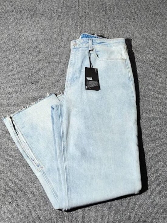 PAIGE Denim - Paige Women's Stella Raw Inseam Slit Jeans Size 32 NWT